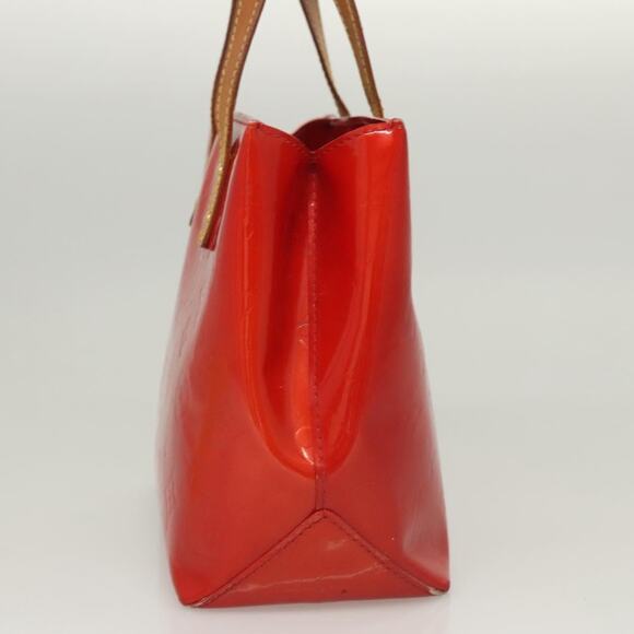 LOUIS VUITTON Monogram Vernis Reade PM Hand Bag Red Rouge M91088 - Picture 4 of 12
